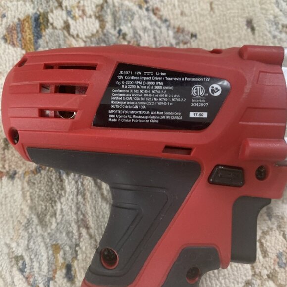 HYPER TOUGH 12V Cordless 3/8 Drill and Impact With Two Batteries and Case - Picture 16 of 16